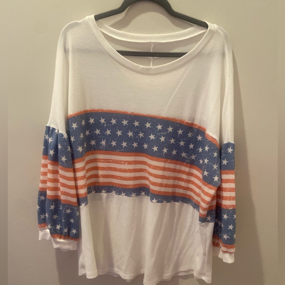 Red/white/blue top 3x